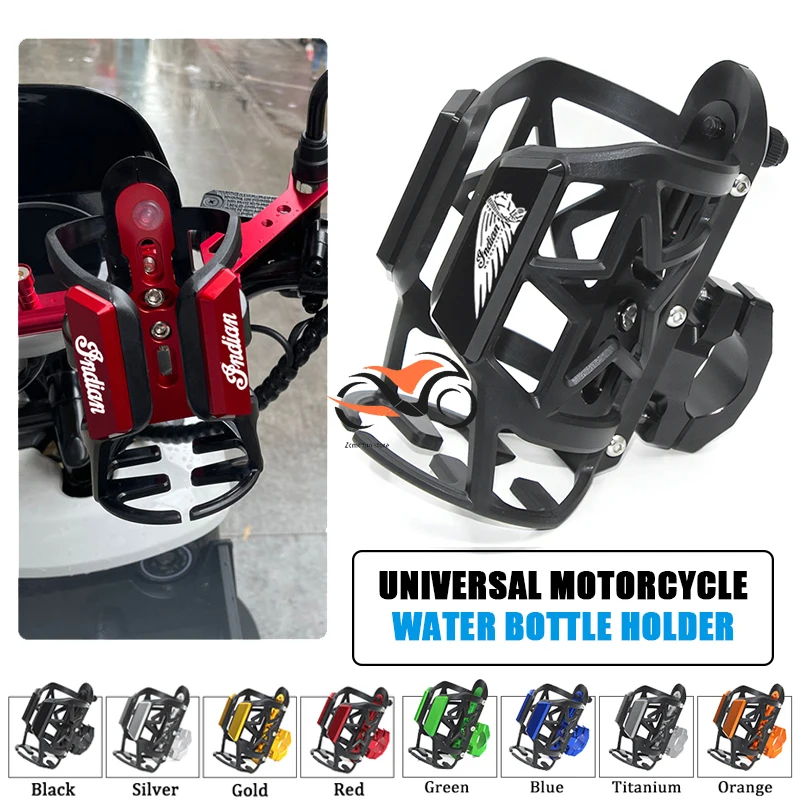 Per Indian Ftr 1200 S Ftr1200 Carbon / Rally Chief Vintage Scout Moto Beverage Water Bottle Cage Drink Cup Holder Stand
