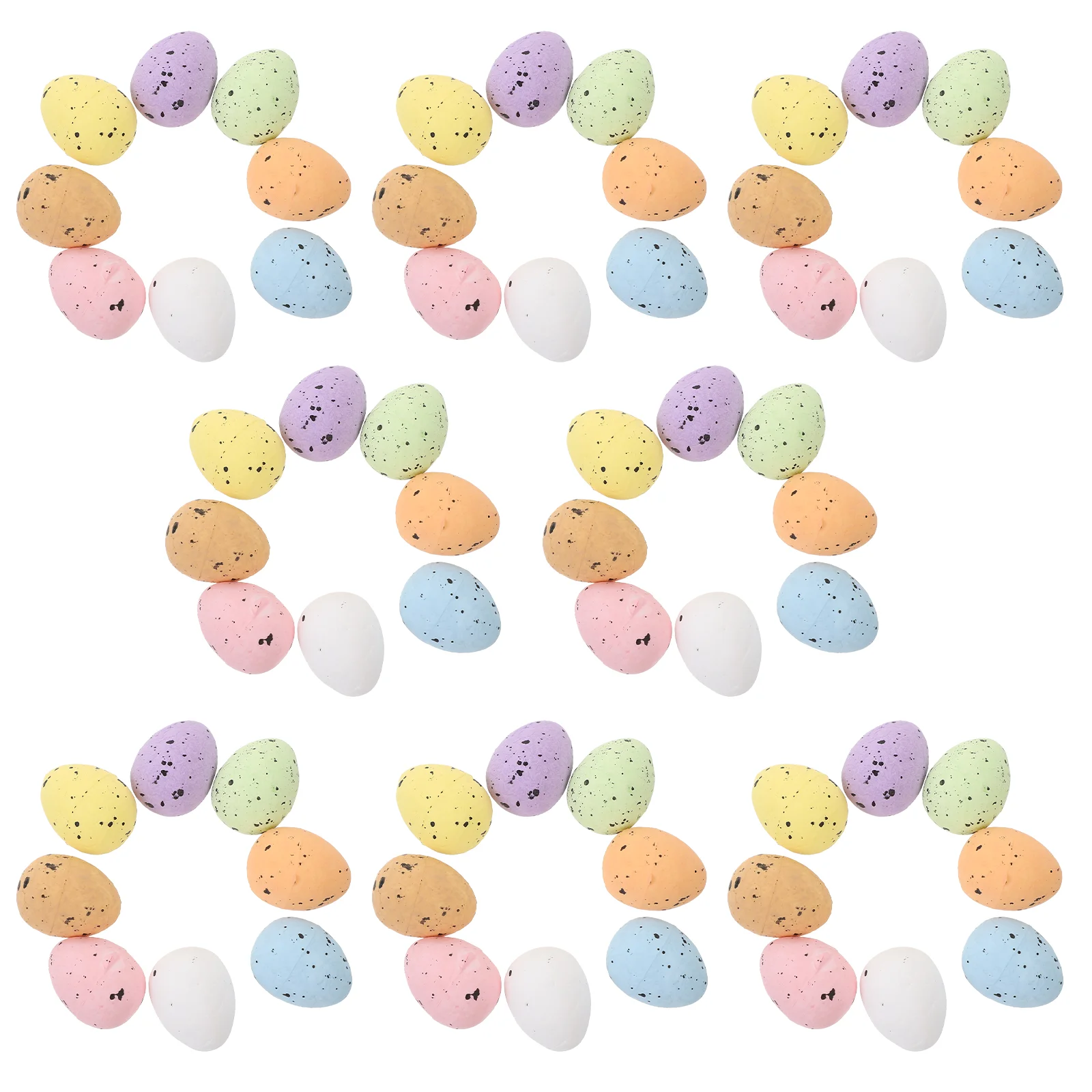 

100 Pcs Easter Foam Egg Party Decoration DIY Pigeon Props Eggs Lovely Foams Simulation Small Adorn Fake