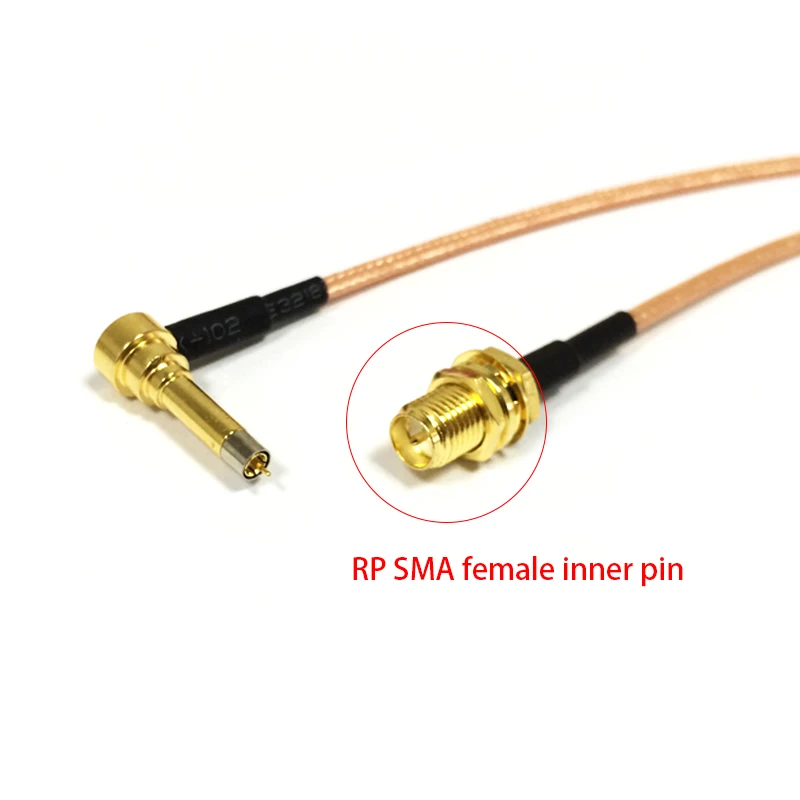 

1pc New RP-SMA Female Jack To MS156 Right Angle Connector RG316 Coaxial Cable 15CM 6" Modem Antenna Extension Pigtail