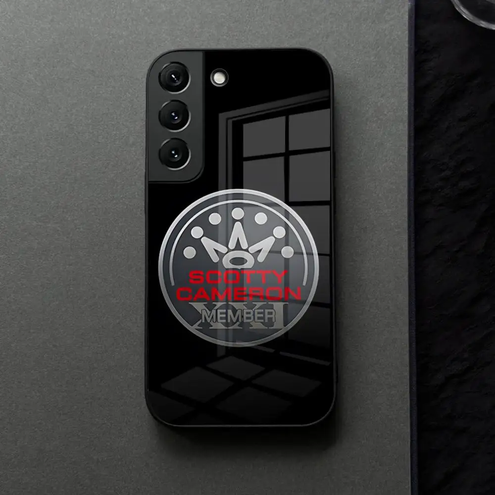 Black ScottyS Camerons Flag Glass Phone Case