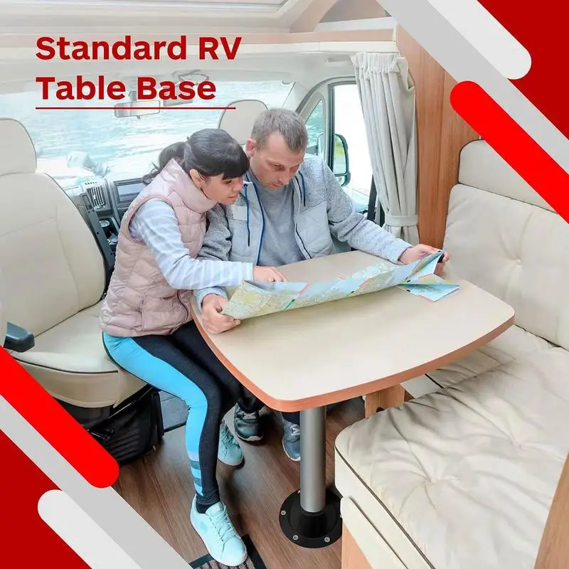 RV Table Base With Screws Rustproof Pedestal Table Base Boat Mount High Strength Floor Mounting Mount