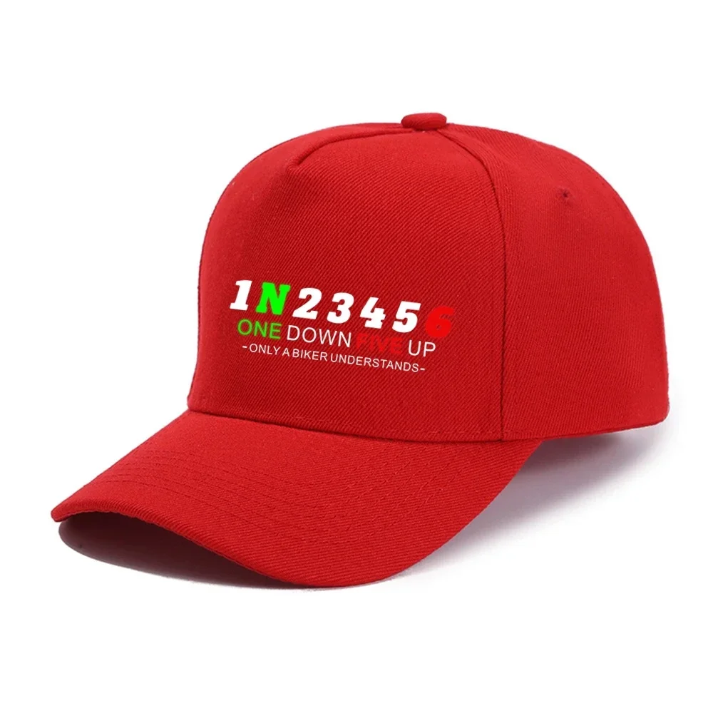 1N23456 Shift Gear Moto Baseball Cap Suzukies Men's Retro Hondaes Peaked Cap Adjustable Dad Hat Shade Sport Baseball Hats 4