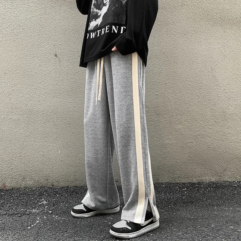 Autumn Men Casual Wide-Leg Pants Korean Version Hip Hop Men wide leg pants wide leg sweatpants
