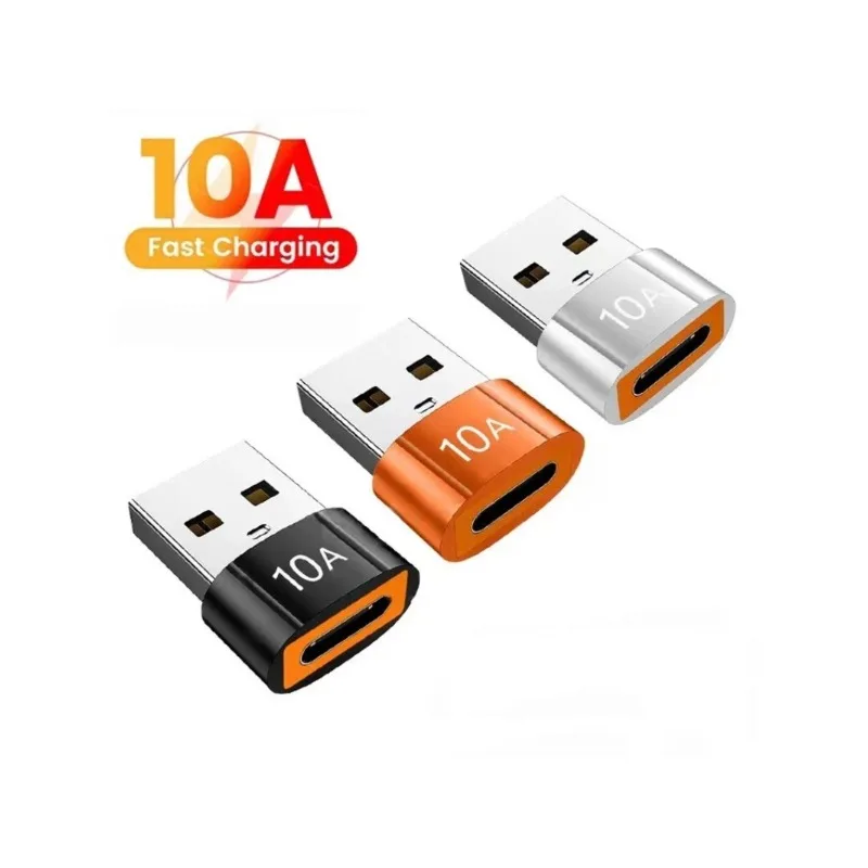 

10A OTG USB 3.0 To Type C Adapter USB C Male To USB Female Converter Fast Charging OTG For Macbook Laptop Xiaomi Samsung