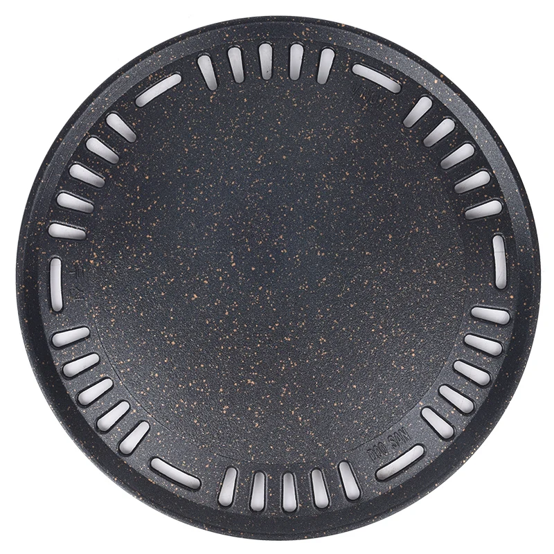 Korean style barbecue plate, round barbecue plate, diameter 295 barbecue  , non-stick iron plate, self-service barbecue,