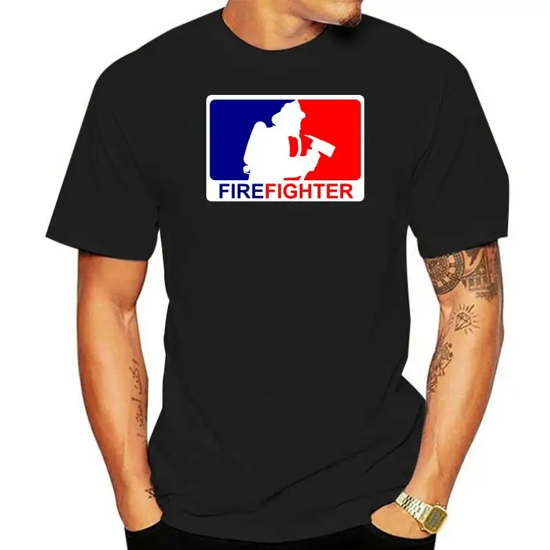 

New Fashion Men Tee NEW FIRE DEPARTEMENT TEE FIRE DEPT LOGO FIREFIGHTING MEN BLACK T SHIRT 2 SIDE Casual cotton t shirt