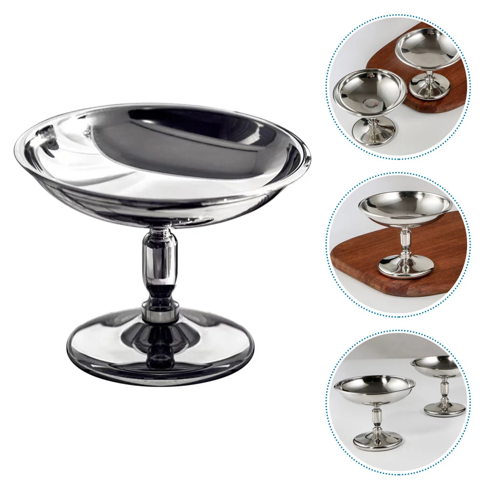 

Stainless Steel Ice Cream Cup Fruit Salad Bowl Dessert Serving Dish Snacks Storage Cup For Party Bar Tableware