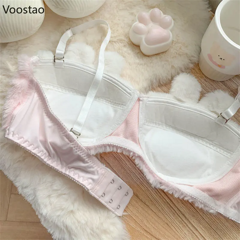 Luxurious Bunny Rabbit Plush Bra Set - Soft and Sexy Women's Underwear –  KEMOLENE™