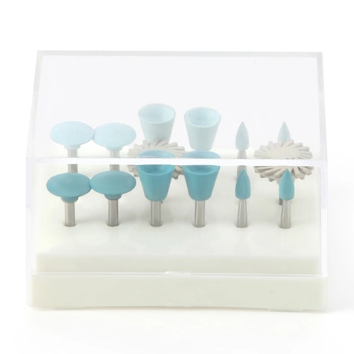 Dental Composite Polishing Kit - 12-Piece Set for Porcelain and Natural Teeth Polishing