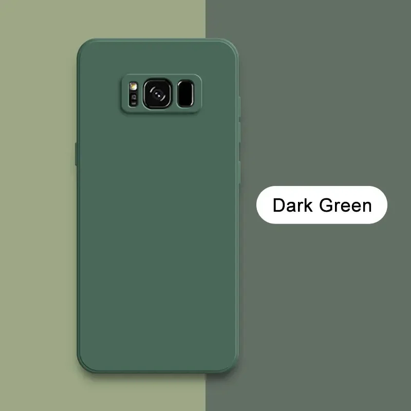 Squares Liquid Silicone Soft Shockproof Phone Case - Enhanced Protection and Stylish Design