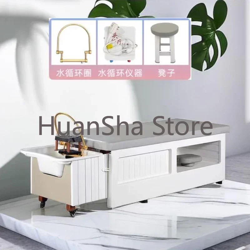 Luxury Beauty Shampoo Bed Hairdressing Treatment Head Spa Salon Chair Professional Therapy Lavacabezas Barber Furniture LJ50SC