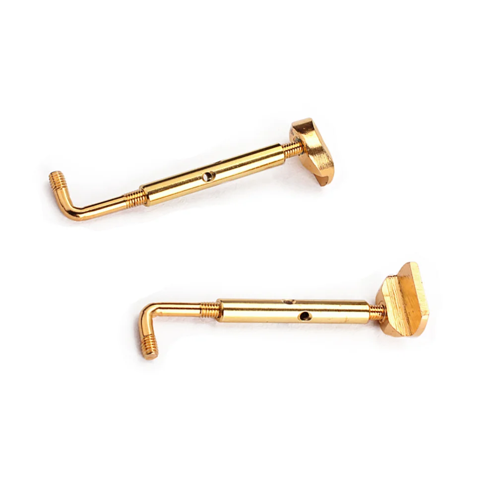 

2PCS Viola Chin Rest Screws Clamp Fiddle Parts 2Pcs DIY Brass Portable Violin Pats Fittings Chinrest Screw Instrument