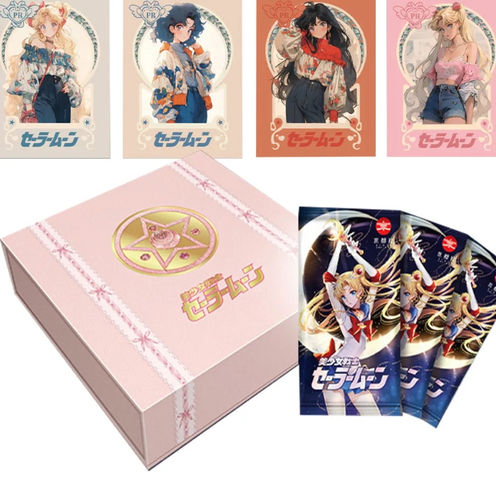 

Sailor Moon Cards Anime Figure Usagi Tsukino Mizuno Ami Collection Card Board Games Toys Mistery Box Birthday Gifts For Children