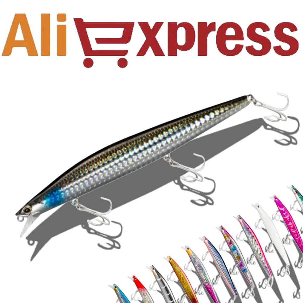 140mm 26g Sinking Minnow Angeln Köder Künstliche Lange Casting Jerkbait Wobbler Thunfisch Bonito Silent Assassin 140S pesca Ausrüstung