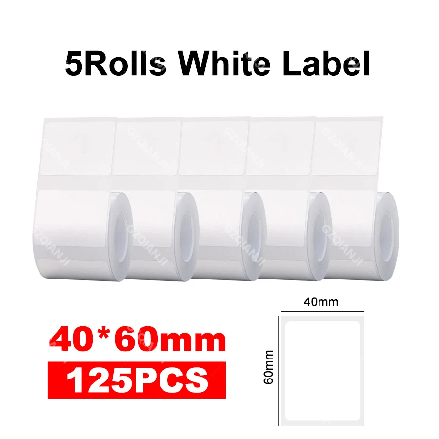 5Rolls 40X60mm