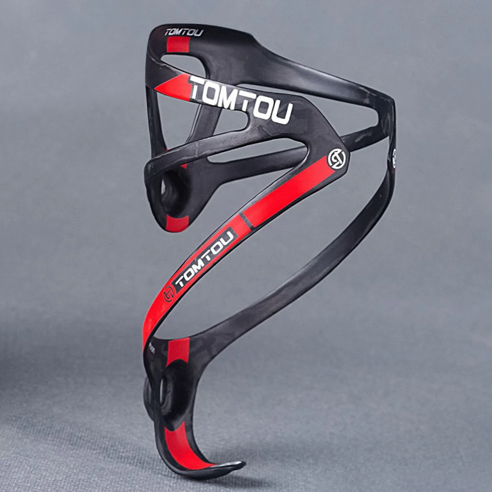 TOMTOU UD Carbon Bicycle Bottle Cage Water Bottle Holder Cycling MTB Road Rack Bike Accessories 18g Matte
