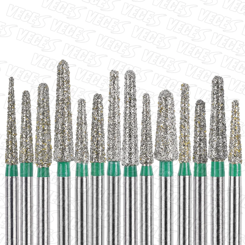 TR Type Coarse Dental Diamond Burs FG High Speed Bur 1.6mm Dentistry Strawberries Drills Dentist Tools 10pcs 6