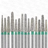 TR Type Coarse Dental Diamond Burs FG High Speed Bur 1.6mm Dentistry Strawberries Drills Dentist Tools 10pcs 6