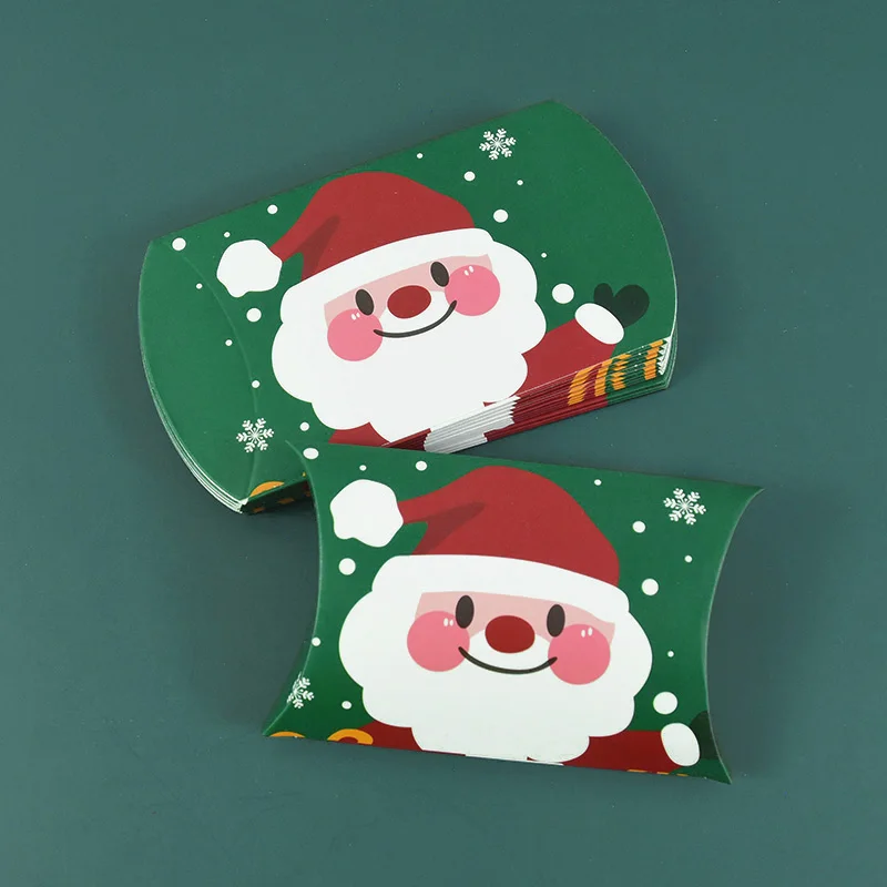 24 Scatole Regalo Natalizie Pieghevoli A Cuscino In Cartone – 12 Motivi, Per Caramelle, Cioccolatini E Piccoli Doni
