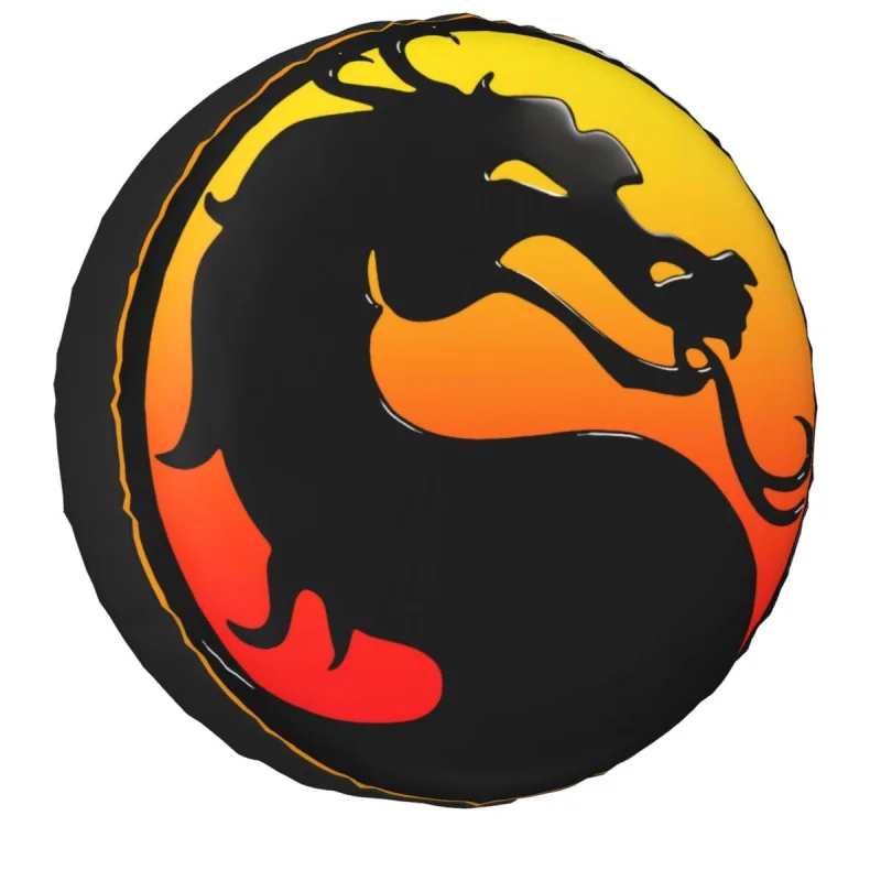 

Mortal Kombat Dragon Logo Spare Tire Cover Case Bag Pouch Sub Zero Game Wheel Covers for Suzuki Mitsubish 14" 15" 16" 17"