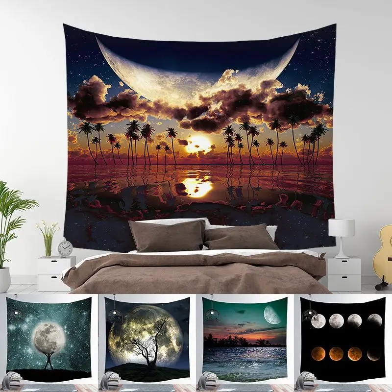 

Moon Tapestry Wall Hanging Gossip Tapestries Aesthetic Room Decor Bedroom Decoration Tapiz Pared 35PD01