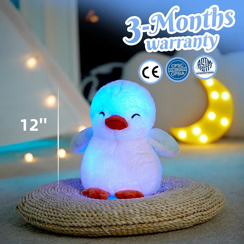 30cm Luminous Cute Kawaii Plush Toy Penguin Doll Birthday Stuffed Animals Toys Pillows Soft Gift for Girls Child Decor Home