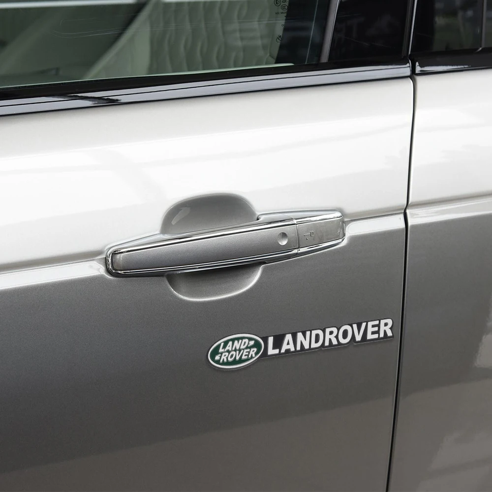 3D Metal Car Side Body Stickers Auto Trunk Emblem Decor Decal For Land Rover SVR Sport Freelander Evoque L405 L551 P250 P300 P38