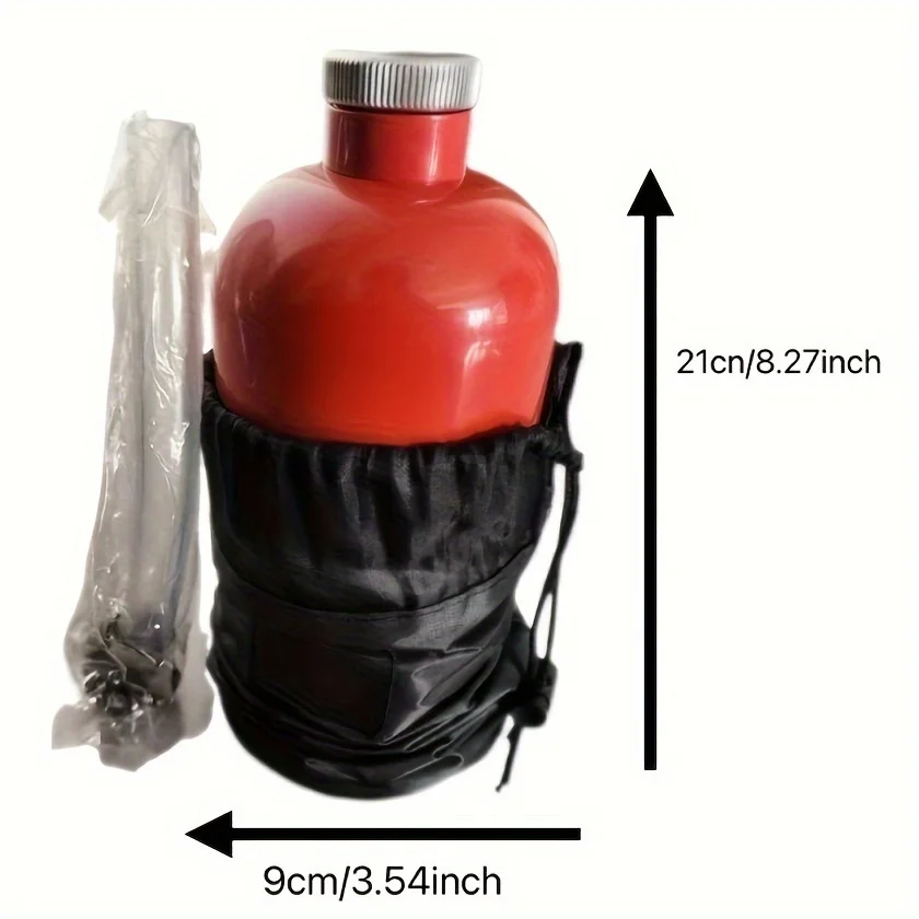 Outdoor oil tank, automobile and motorcycle spare oil tank, portable iron 1L household gasoline and diesel tank