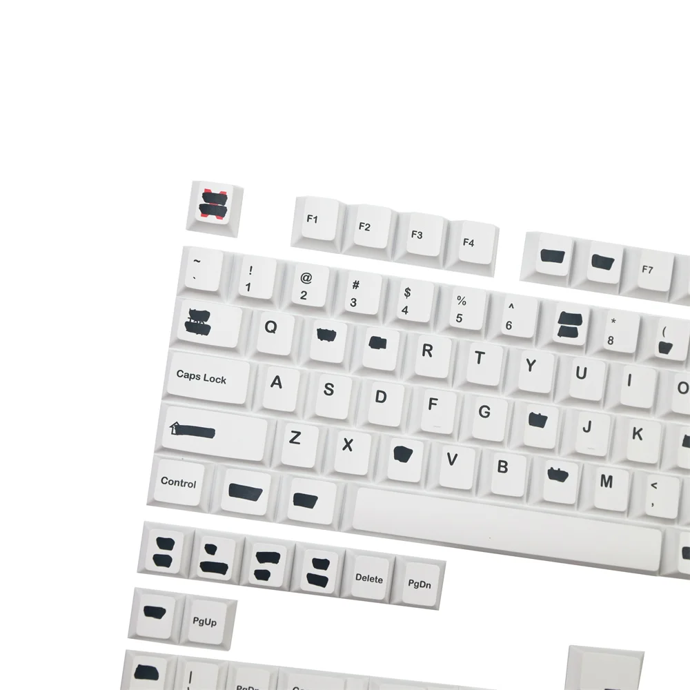 Gmk Doodle Keycap para Teclado Mecânico Branco Minimalista 142 Teclas Perfil Cereja Sublimação Dye Iso Enter 1.75u 2u 2.25 Shift - Imagem 6