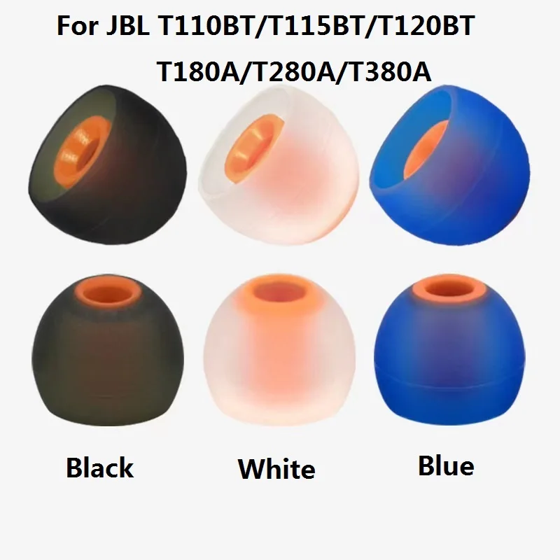 Silicone Ear Tips Earbuds For JBL T110BT T115BT T120BT T180A T280A T380A In-ear bluetooth Earphones replacement ear buds