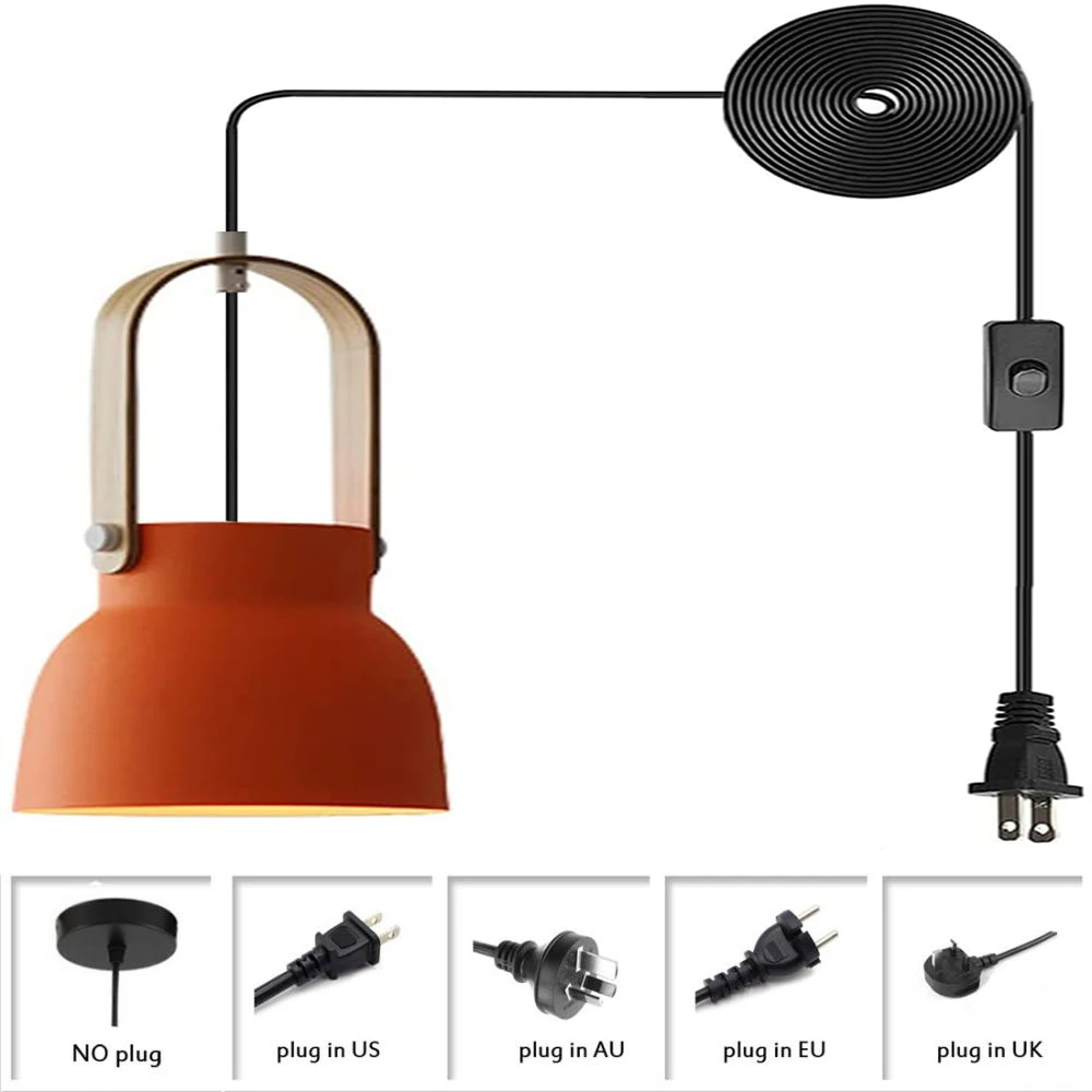 

Green Metal Aluminum Suspension Lamp Single Head Barn Hanging Pendant Light Industrial Plug In Pendant Light Fixtures