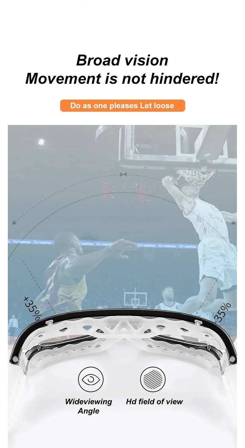 VICKY Basketball Eyewear Goggles Customizable Myopia Anti-blue Light Sports Glasses Frames Adjustable Soccer Goggles Frame 1577