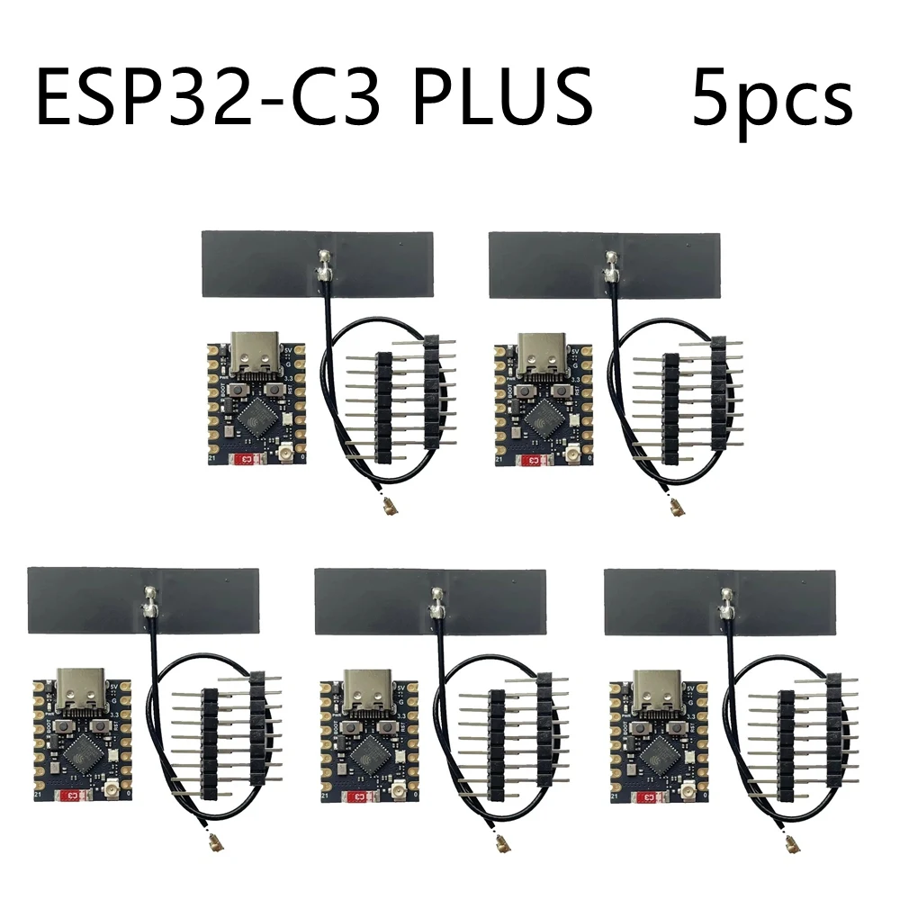 ตัวเลือกสินค้า บอร์ดพัฒนา ESP32-C3 SuperMini Plus RGB LED Antenna WiFi รุ่นสีแดง