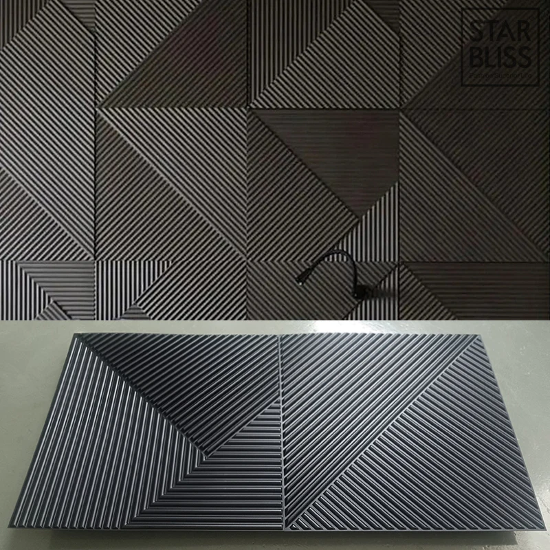 12 Pcs 11.81''x11.81'' Super 3D Art Wall Panel PVC Waterproof renovation 3D wall sticker Tile Decor Diamond Design DIY Home Decor