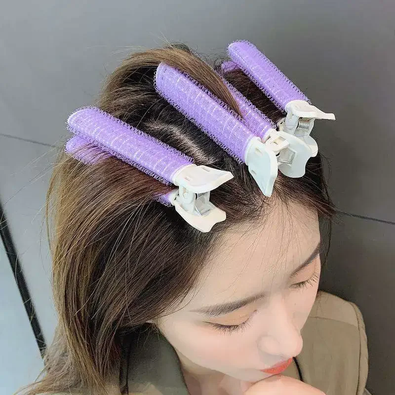 Hair Root Fluffy Hair Clip Lazy Top Clip Bangs Styling Pro Curling Barrel Portable Korean Style Accessories 2pcs