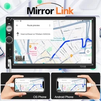 HIPPCRON Car Radio HD 7" Touch Screen Stereo Bluetooth 12V 1 Din FM ISO Power Aux Input Mirror Link Auto Multimedia Player - Image 2