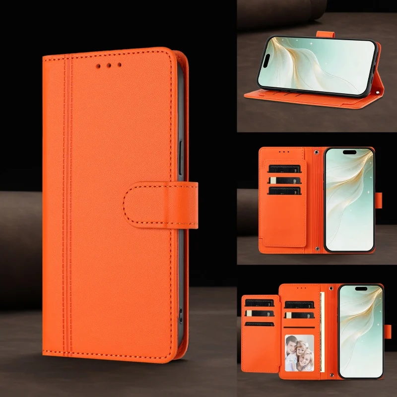 Elegant PU Leather Wallet Phone Case with Flip Cover
