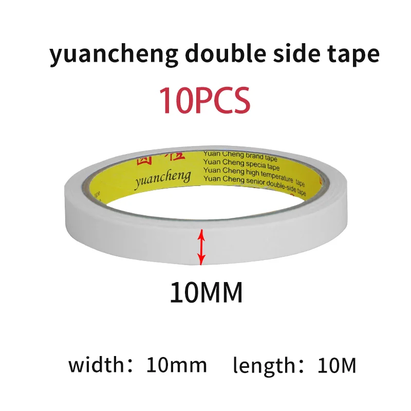 Ultra-Strong Double-Sided Adhesive Tape - 10M, Hand-Tearable, Various Widths