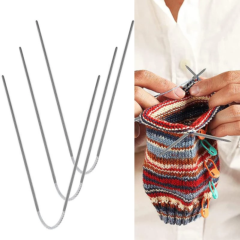 Circular Knit Needles 3pcs Knitting Metal Cable Circular Knitting