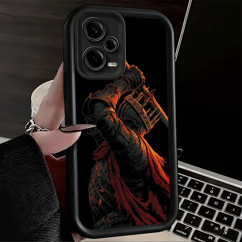 Elegant Dark Souls Gaming Silicone Phone Case - Soft Touch Protective Shell