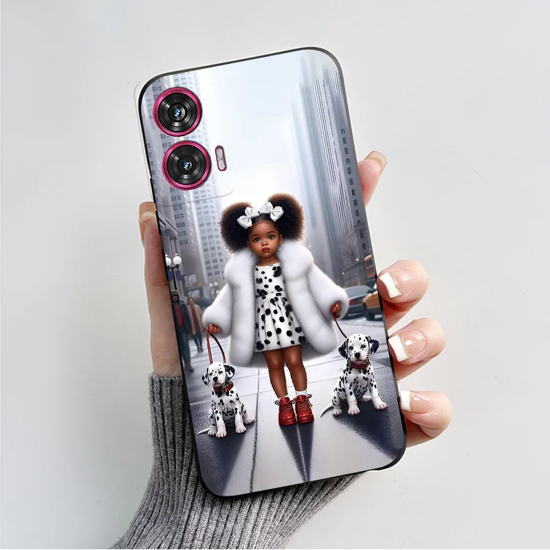 Silicone TPU Fashion Love Heart Cartoon Shockproof Phone Case for Motorola Edge 50 Fusion