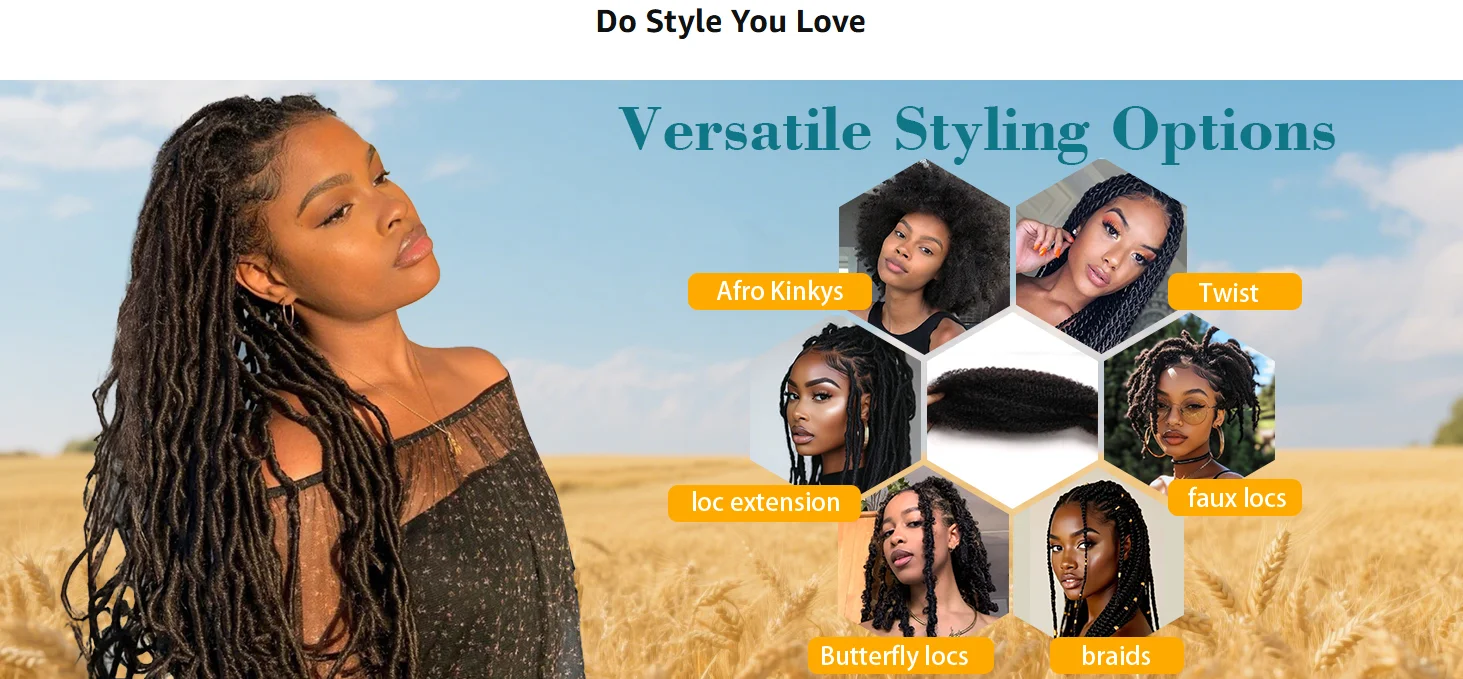 Afro Kinky Bulk Human Hair 30g/pack 16inches 100% Human Hair Micro Twist Afro Kinky Curly Bulk Hair Extensions For Braiding