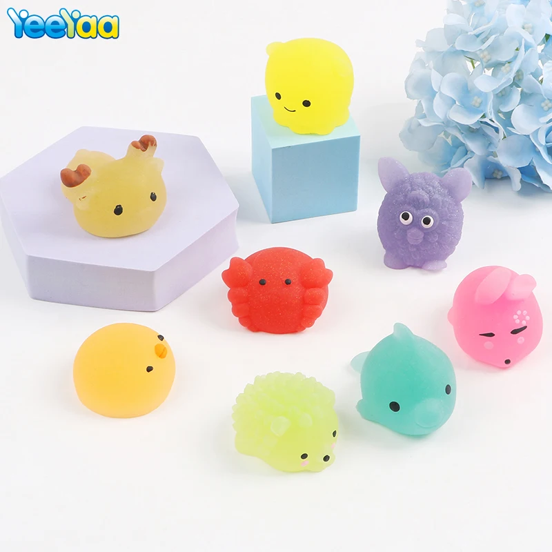 

Cute Animals Mochi Squishy Decompressio Toys Squeeze Soft Sticky Stress Relief Funny Fidget Mini Toys For Adults Or Children