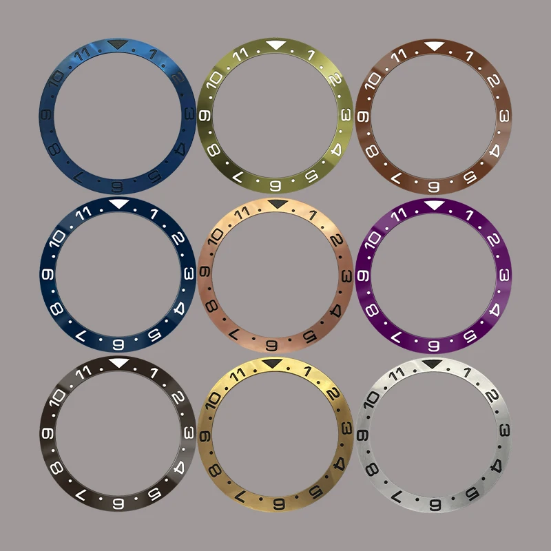 Mod Tilt 38mm * 30.6mm Ceramic Bezel GMT and diving watch inserts suitable for SUB SKX007 40mm men watch replacement Bezel