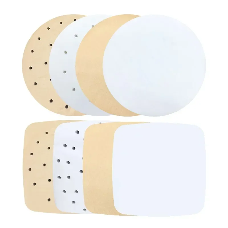 Air Fryer Disposable Oil Paper Liners Wood Pulp Oil Paper Sheets 6 7 8 9 inch 15CM 18CM 20CM 23CM