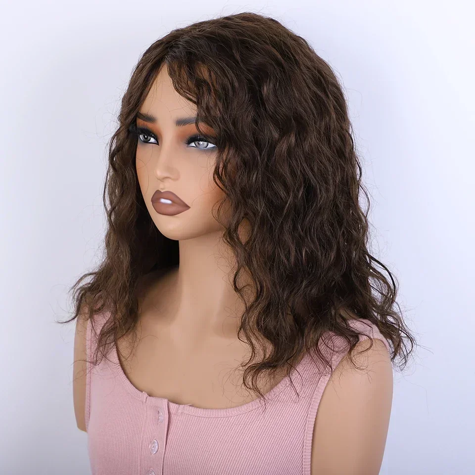 Human Hair Wigs Women Short Body Wave Wigs Machine Made For Women