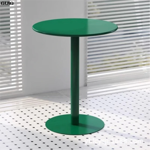 GUIGins Style Round Table Small Coffee Table Simple Modern Home Side Few Leisure Iron Art Photo Round Table Hot New 5