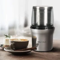 Meat grinder Electric Coffee Grinder and Spice Grinder with 2 Stainless Steel Blades Removable Bowls USA 1