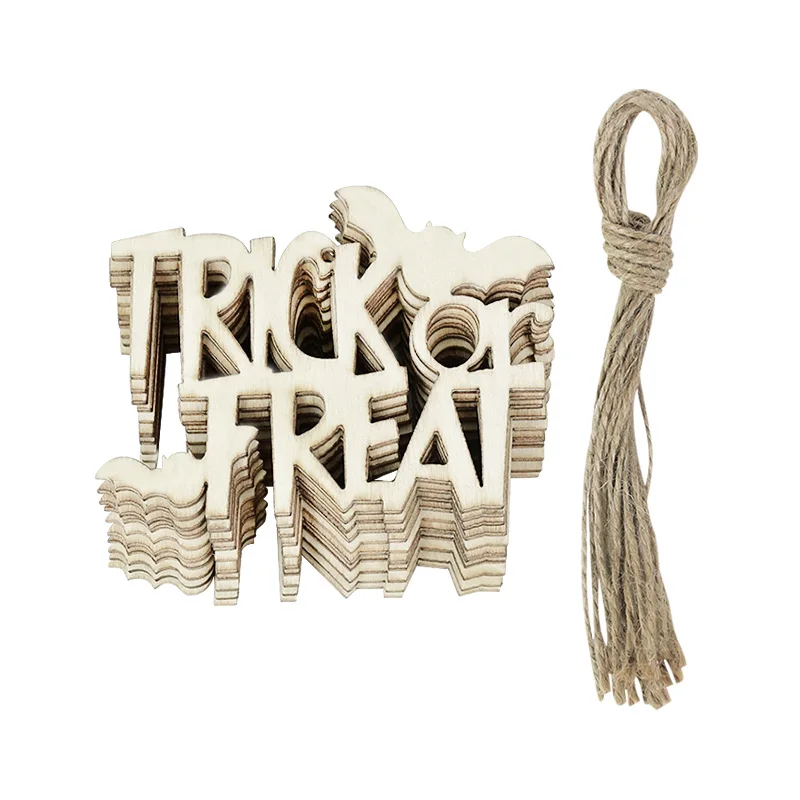 Décorations d'Halloween d'intérieur – Pas de bricolage – Guirlande de  perles en bois pour décorations de fête d'Halloween, bannière rustique en  feutre pour maison hantée, décoration murale de cheminée : : Maison