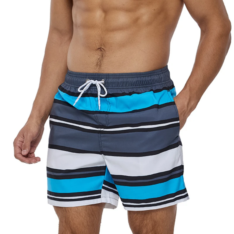 M-4XL Big Size Boardshorts Mens Swimwear Beach Board Surf Shorts Fast Dry Man Swimming Trunks Surf Sport Shorts with Mesh Liner